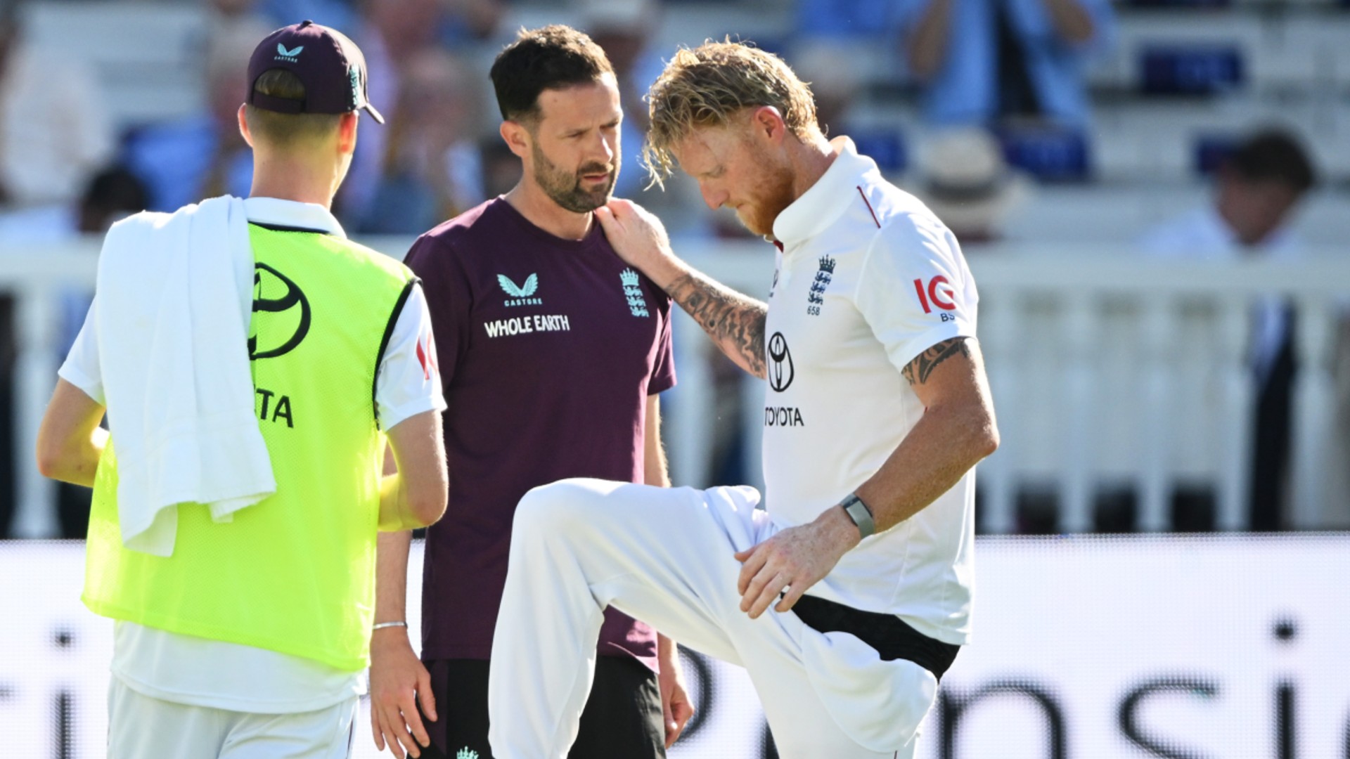Pope: England keeping 'fingers crossed' over Stokes' injury